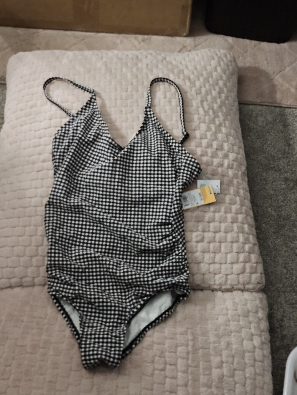 one-piece swimsuit  adjustable shoulder low cut back